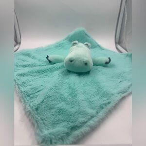 Carters Just One You Alligator Plush Lovey Security Blanket Mint Green Aqua